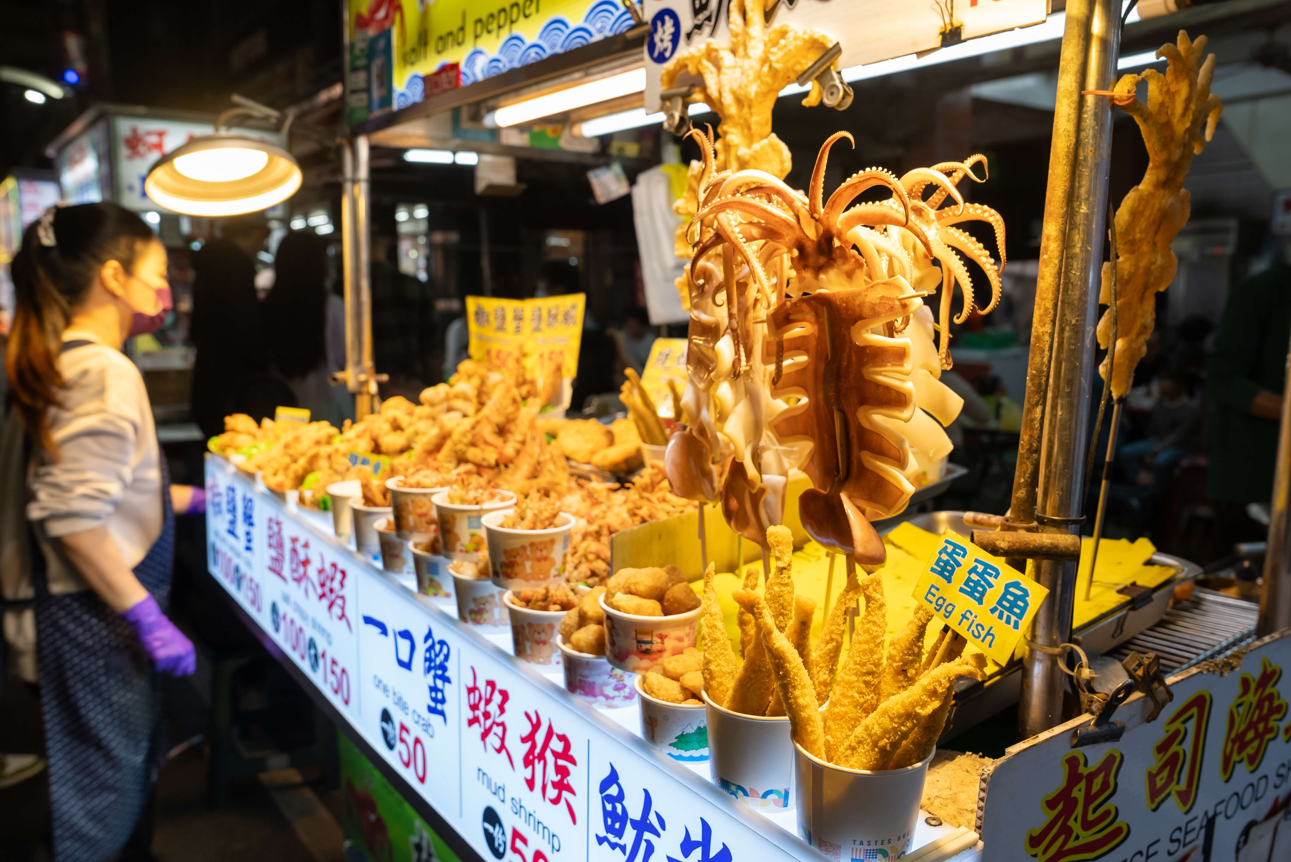 イカ焼きの屋台